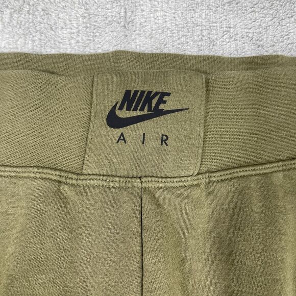 Nike Air Jogger Pants Womens Medium Olive Green Cotton Stretch Pockets Pull On - Picture 5 of 14